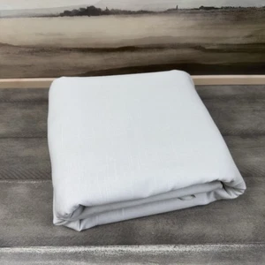 West Elm (1) Cotton Tie-Top Blackout Curtain Drape 48”x84” Whisper White Read - Picture 1 of 7