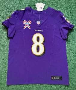 Lamar Jackson Baltimore Ravens Purple Nike Vapor Fuse Elite Jersey Size 44/L - Picture 1 of 13