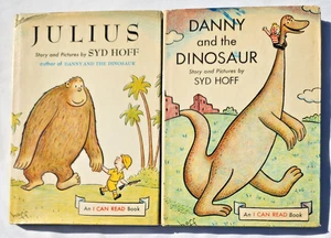 Lot of 2 Vtg Syd Hoff "I Can Read" Books, Julius, Danny Dinosaur, HCDJ Very Good - Bild 1 von 11