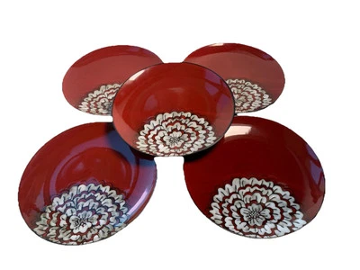 Plato de Cena Pier 1 Imports Geranio (1) Rojo y Blanco 11" Diámetro (5 disponibles) Foto 1 de 4