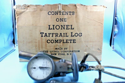 WWII LIONEL TAFFRAIL LOG US NAVY SHIP MEASURING INSTRUMENT - Image 1 of 4