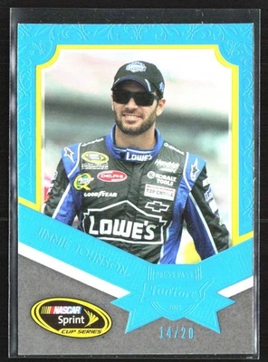 Jimmie Johnson 2012 Press Pass Fanfare Sapphire /20 #20 Hendrick Motorsports - Image 1 of 3