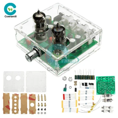 Scheda Preamplificatore valvolare 6J1 preamplificatore AC 12V amplificatore cuffie + custodia - Immagine 1 di 4