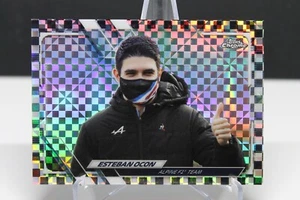 2021 Topps Chrome F1 Esteban Ocon #45 Checker Flag  - Bild 1 von 2