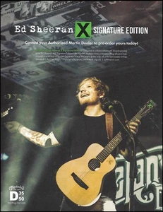 Ed Sheeran Signature Martin X Multiply guitarra acústica anuncio impreso - Imagen 1 de 3