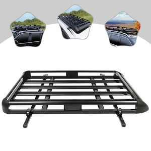 Portaequipajes ligero de aluminio universal SUV negro 160CM - Imagen 1 de 18