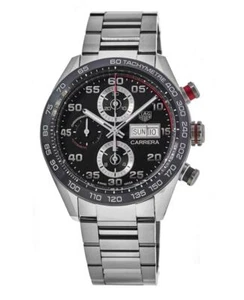New Tag Heuer Carrera Chronograph Day-Date Men's Watch CBN2A1AA.BA0643 - Afbeelding 1 van 3