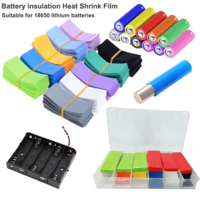 18650 Battery Package Sleeve Shrink Sleeve PVC Sheath Heat Shrinkable Film Accs - Image 1 of 4