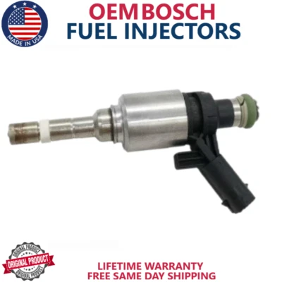 GENUINE BOSCH x1 Fuel Injector For 2009-2014 Audi A4 Quattro 2.0L/3.0L I4 - Image 1 of 2