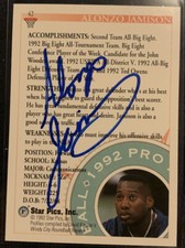 Alonzo Jamison Kansas Basketball Star Pics Rookie autograph card Auto 1992 NCAA