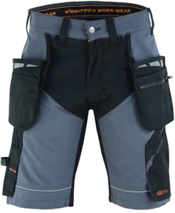 Men Work Shorts Rip Stop Grey Heavy Duty Safety Combat Cargo Summer Shorts.  EPS - Picture 1 of 8