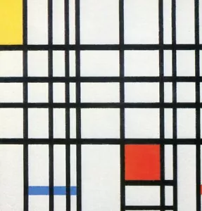 MONDRIAN•Composition with Red Yellow Blue 1939•Neoplastic Art POSTCARD - Picture 1 of 1
