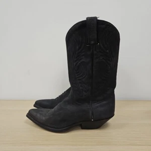 Sancho Vintage 2838 Western Cowboy Mid Calf Suede Leather Spain Boots Uk 7 Eu 41 - Picture 1 of 10