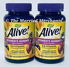 2x Nature's Way Alive! Women's Gummy Multi Vitamin 60 gummies ea 4/2025 FRESH!!