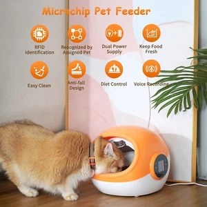 Smart RFID Microchip Pet Feeder Automatic Cat Feeder Seal Bowl Stop Food Theft - Picture 1 of 13