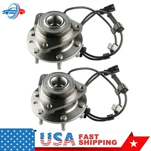 Par de cojinetes de cubo de rueda delantera con ABS Fit 2902-09 Chevrolet Trailblazer GMC Envoy - Imagen 1 de 10