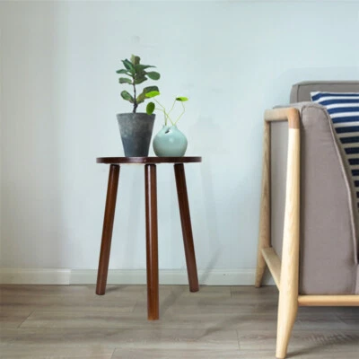 Paquete de 2 pequeños soportes laterales redondos para plantas taburete interior florero soporte de exhibición Foto 1 de 4