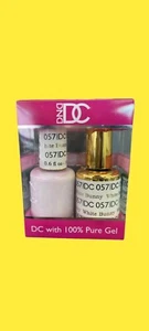 DND DC Gel Nail Polish Duo White Bunny GEL Polish & MATCHING LACQUER #057 - Picture 1 of 2