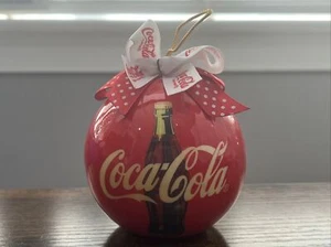 Vintage 1993 Coca Cola Christmas Ball Ornament Collectible - Picture 1 of 6