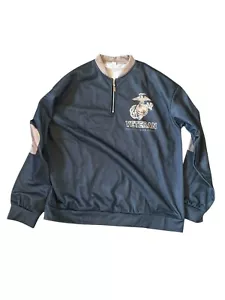 Marine Corps Veteran Partial Zip Pullover Size 2XL - Imagen 1 de 2