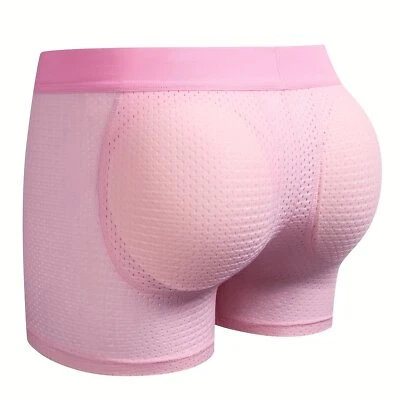 Мужская сетка дышащий Butt подъем боксера трусы нижнее белье с Butt подушечка велоспорт - Изображение 1 из 4