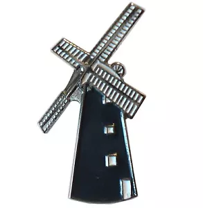 Windmill Metal Enamel Pin Badge or Brooch Holland Dutch Netherlands Mill NEW - Picture 1 of 2
