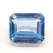 Natural Untreated 7.20 Carat Emerald Cut Blue Aquamarine Loose Gemstone K-440