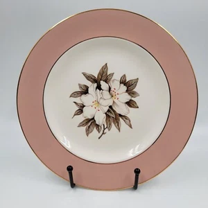 Sevron Fair Lady Salatteller 8 1/4" Rosa Rose Blumen Farbe Goldrand Fine China - Bild 1 von 3