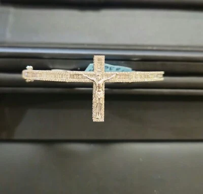 Brazalete Cruz Diamante Natural 10kt 18,72 gramos 1,96 ctw Foto 1 de 4