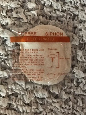 Nuevo conjunto de filtro de tela de repuesto de sifón de café al vacío Yama Foto 1 de 2