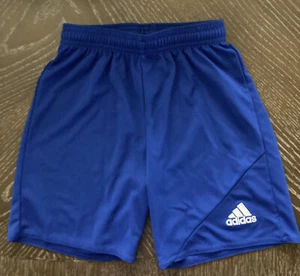 Adidas Striker Blue Soccer Shorts Sz 2XSmall Climalite - Picture 1 of 3