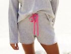 Anthropologie Shorts 100% Cashmere Gray Pink New Womens Extra Small
