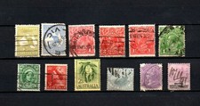 12 anciens timbres Australie
