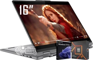 Lenovo Yoga 7 16" FHD+ 2-in-1 Touchscreen Laptop AMD Ryzen 7 8840HS 16GB 2TB SSD - Picture 1 of 7