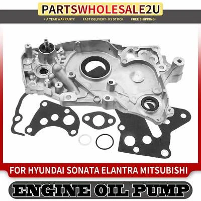 Bomba de aceite de motor para Hyundai Elantra Sonata Mitsubishi Eclipse Plymouth Colt DOHC Foto 1 de 4
