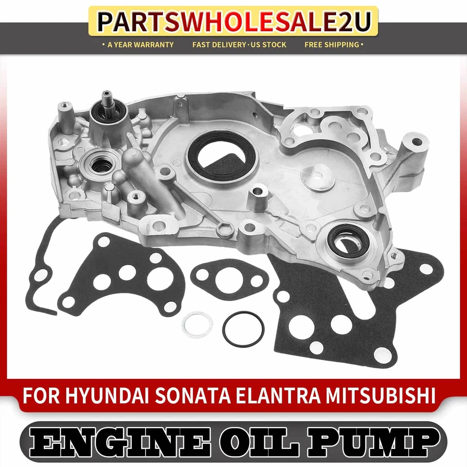 Bomba de aceite de motor para Hyundai Elantra Sonata Mitsubishi Eclipse Plymouth Colt DOHC Foto 1 de 4