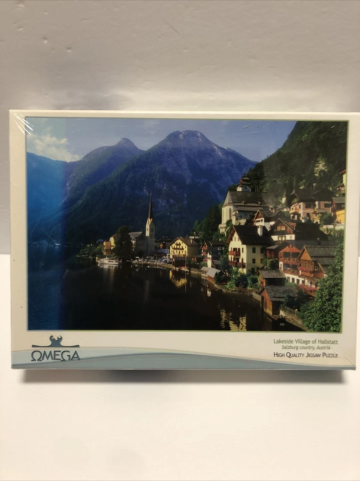 Rompecabezas Omega Lakeside Village of Hallstatt 1000 piezas nuevo sellado Foto 1 de 4