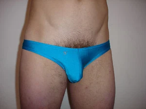 Lot de 2 Slip Pocket Bleu NEOFAN tour de taille 60-85 cm unique sexy Ref 1105 - Imagen 1 de 8