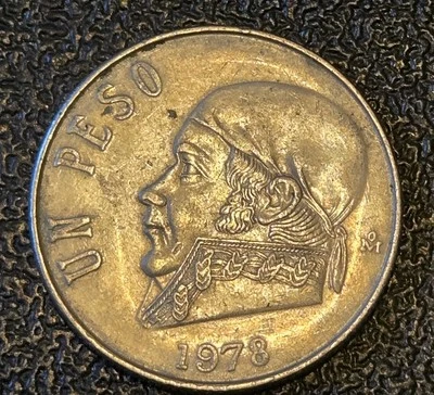 Moneda de 1 peso de México 1978 Estado Unidos Mexicanos #86 José Morelos  Foto 1 de 2