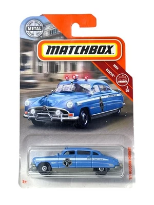 2019 Matchbox 51 Hudson Hornet Police Car S Blue 57/100 3/20 New - Image 1 of 4