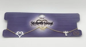 Disney Kingdom Herzen Charm Choker Halskette Cosplay Silber & Vergoldet - Bild 1 von 9