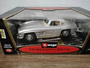 Burago Mercedes Benz 300 SL 1954 Model Kit 1:18 Scale Silver Cod 3013 - Picture 1 of 5