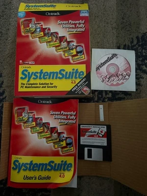 Ontrack SystemSuite 4.0 Windows 95/98/2000/XP/NT, User Guide PC CD Rom, Diskette - Image 1 of 4