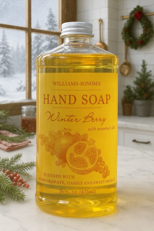 Williams Sonoma Winter Berry Hand Soap Orange Pomegranate Cassis 16oz - Image 1 of 1