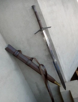 Hand Forged High Carbon Steel Viking Sword Sharp / Battle Ready Medieval Sword - Image 1 of 4