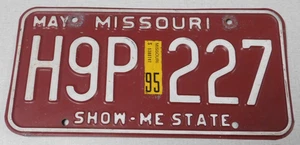 Placa de matrícula de coche de pasajeros Missouri 1995 - Imagen 1 de 1