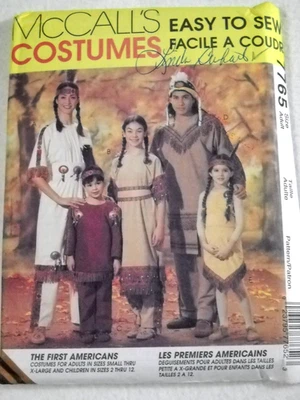 Native American Tunic Pants Dress Adult size S-XL McCalls 7765 Sewing Pattern - Image 1 of 2