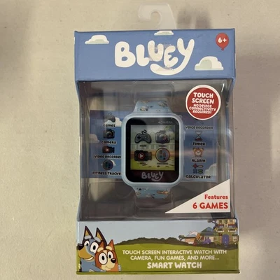 Disney Bluey Smartwatch Touchscreen W/Camera Alarm Video Pedometer Sky Blue - Image 1 of 4