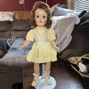 Vintage Ideal TONI 14" P-90 Doll Hard Plastic Doll Reddish Hair With Yellow OF - Picture 1 of 8
