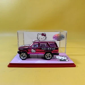 Matchbox TOYOTA 4RUNNER Pink CHROME HELLO KITTY B (WANGSTAR CUSTOM) REAL RIDERS - Picture 1 of 15